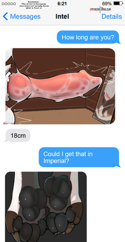 621_(number) 69_(number) animal_genitalia animal_penis anthro bodily_fluids canine_genitalia canine_penis cum cum_covered cum_drip cum_string dripping genital_fluids genitals humor inside knot male messy misunderstanding paws penis solo text text_message texting jarlium canid canine canis domestic_dog mammal absurd_res english_text hi_res shaded