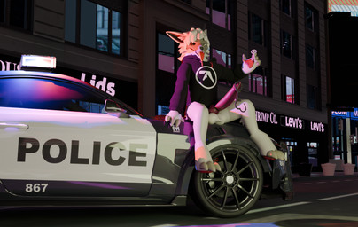 animal_genitalia animal_penis anthro big_penis bone canine_genitalia canine_penis erection fur genitals hair heterochromia long_hair long_tongue male mask neon_lights new_york_city pawpads penis police police_vehicle skull skull_mask solo sports_car tongue vehicle white_body white_fur z4rk0 aphex_twin ford ford_mustang skulldog_(species) 3d_(artwork) digital_media_(artwork) hi_res