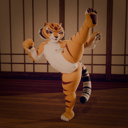 anthro female flexible genitals humanoid_genitalia humanoid_vulva nude solo training vulva young young_anthro young_female leolittle3d dreamworks kung_fu_panda master_tigress felid mammal pantherine tiger 1:1 3d_(artwork) absurd_res blender_(artwork) blender_eevee_(artwork) digital_media_(artwork) hi_res huge_filesize