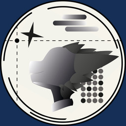 anthro clothing collar female graphic_design hair scales solo spikes spikes_(anatomy) star teeth vector_art ayallart vistamage darya_(tlen) lizard reptile scalie 1:1 2025 alpha_channel hi_res monochrome