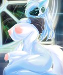 aleak_r anthro areola big_breasts big_butt big_penis blue_body blue_eyes blue_fur blue_hair bodily_fluids breasts butt clothed clothing clothing_lift colored conditional_dnp cum cybercore detailed_background digital_drawing_(artwork) digital_media_(artwork) dripping erection foreskin fur genital_fluids genitals glistening glistening_eyes gynomorph hair hi_res huge_breasts huge_butt humanoid intersex leaking_cum looking_at_viewer machine narrowed_eyes nipple_dip nipples penis pink_areola pink_nipples precum precum_drip presenting protogen robot robot_humanoid seductive shaded shaded_background shirt shirt_lift simple_background smile smirk smug smug_face smug_grin solo space spacecraft star stare tail text thick_penis thick_thighs toaster_(aleak_r) tongue topwear undressing url vehicle warhammer_(franchise) warhammer_40000 white_body white_fur wide_hips