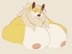 anthro areola barazoku beard big_muscles big_pecs black_nose blonde_beard blonde_eyebrows blonde_facial_hair blonde_hair blonde_mustache countershade_face countershade_fur countershade_torso countershading deltoids eye_scar eyebrows facial_hair facial_scar fur hair huge_muscles huge_pecs long_hair looking_at_viewer male male_anthro mature_anthro mature_male monotone_background multicolored_body multicolored_fur muscular muscular_anthro muscular_male mustache nipples nude nude_anthro nude_male pecs pink_areola pink_nipples scar simple_background smile smiling_at_viewer solo three-quarter_view trapezius two_tone_body two_tone_fur white_body white_countershading white_fur yellow_body yellow_eyes yellow_fur theor tsuyoshi_senpai canid canine fox mammal bust_portrait digital_drawing_(artwork) digital_media_(artwork) flat_colors hi_res portrait