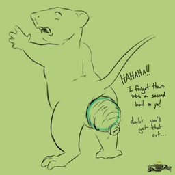 anal_prolapse clenched_teeth dialogue feral implied_incest male object_in_ass prolapse scared solo tail teeth text young ratkingofteeth mammal murid murine rat rodent 1:1 english_text hi_res