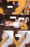 aleks_pakaralex anthro anthro_on_feral bestiality bodily_fluids comic dialogue digital_media_(artwork) duo english_text female feral fingering fur genital_fluids genitals hair hi_res kelly_smiley male male/female open_mouth orange_body orange_fur page_number penis pussy saddle savvel sergal smile speech_bubble tail talking_feral talking_to_another text vaginal vaginal_fingering vaginal_fluids zorgoia