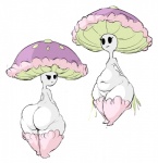 belly big_belly big_butt butt disproportunate_butt female fungus looking_at_viewer mushroom mushroom_cap navel not_furry nude pseudo_clothing simple_background slightly_chubby solo standing white_background wide_hips ikiki nintendo pokemon elemental_creature elemental_humanoid fungi_fauna fungi_humanoid generation_7_pokemon humanoid pokemon_(species) shiinotic 2016 digital_media_(artwork)