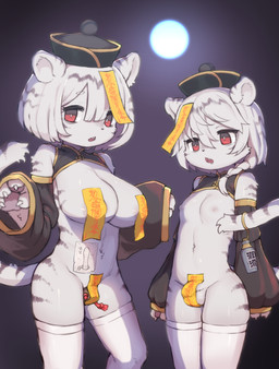 4_fingers anthro balls biped breasts claws clothing dildo dildo_in_vagina dildo_insertion duo eyebrow_through_hair eyebrows female femboy fingers flaccid fur genitals hair hat headgear headwear humanoid_genitalia humanoid_penis kemono legwear male penetration penis sex_toy sex_toy_in_vagina sex_toy_insertion shota striped_body striped_fur stripes tail talisman thigh_highs translucent translucent_hair vaginal vaginal_penetration young young_anthro young_male tenyati asian_mythology chinese_mythology east_asian_mythology mythology felid jiangshi mammal pantherine tiger undead hi_res brother_(lore) brother_and_sister_(lore) sibling_(lore) sister_(lore)