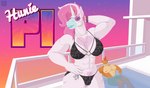 anthro big_breasts bikini bikini_bottom bikini_top breasts cleavage clothed clothing duo eyewear female fur hair horn loading_screen male muscular muscular_female orange_body pink_hair simple_background smile solo_focus sunglasses swimwear topwear two-piece_swimsuit unicorn_horn white_body white_fur unibro_pi grand_theft_auto grand_theft_auto_vi mythology rockstar_games comet_gold_(unibro_pi) huniepi cyprinid cypriniform equid equine fish goldfish mammal marine mythological_creature mythological_equine unicorn absurd_res digital_media_(artwork) hi_res