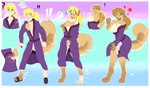 anthro barefoot basic_sequence bathrobe big_breasts blonde_hair breast_growth breasts brown_hair clothing digitigrade duo eyewear feet female gender_transformation glasses growth hair human_to_anthro linear_sequence male mtf_transformation multi_frame_sequence ponytail robe simple_background six_frame_image six_frame_sequence smile solo_focus species_transformation standing surprise tail tail_growth transformation transformation_sequence trifocal_sequence korick17 twokinds eric_vaughan erilas_(twokinds) canid human mammal 2021 absurd_res hi_res sequence