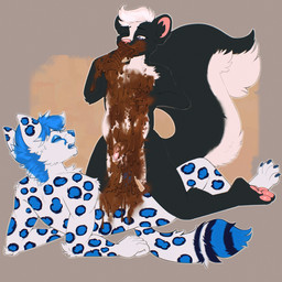 anthro blue_eyes blue_spots chusky coprophilic_intercourse duo eating_feces feces feces_in_mouth foreskin genitals knot knotted_penis lavandermoss looking_pleasured lying male male/male moan on_back penile_spines penis scatplay smearing_feces spots unusual_anatomy unusual_genitalia curtain_(character) icy_waters_(character) canid canine canis cheetah domestic_dog felid feline husky mammal mephitid nordic_sled_dog siberian_husky skunk spitz 1:1 absurd_res hi_res