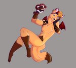 anthro holidays male pose solo possumgod halloween starkthefox canid canine demon fox mammal reptile scalie snake absurd_res hi_res pinup