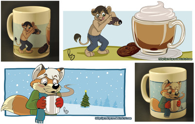 anthro black_hair blue_eyes camera christmas_tree clothed clothing container cup dipstick_ears duo ear_markings fangs fur green_eyes hair holding_camera holding_container holding_cup holding_mug holding_object holidays licking licking_lips licking_own_lips male male_anthro micro mug multicolored_ears open_mouth orange_body orange_fur outside plant red_nose red_tongue snow snowing solo standing tail tail_tuft tan_body tan_fur teeth tongue tongue_out topless tree tuft whiskers white_hair yellow_body yellow_fur young young_anthro young_male pandapaco christmas canid canine felid fox lion mammal pantherine multiple_images