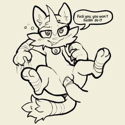 anthro anthro_penetrated biped bird's-eye_view bodily_fluids claws dialogue disembodied_penis drooling drunk duo female female_focus female_penetrated genitals high-angle_view human_on_anthro humanoid_genitalia humanoid_penis insult insulting_viewer interspecies looking_at_viewer lying male male/female male_penetrating male_penetrating_female on_back penetration penile penile_penetration penis penis_in_vagina pokephilia profanity saliva sex shallow_penetration solo_focus substance_intoxication talking_to_viewer text vaginal vaginal_penetration vulva itsunknownanon nintendo pokemon felid feline generation_7_pokemon human mammal pokemon_(species) torracat 1:1 2020 black_and_white english_text hi_res line_art monochrome