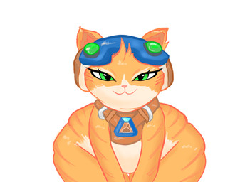 big_butt butt female feral fur green_eyes orange_body orange_fur smile smug solo deardeus blizzard_entertainment overwatch fika_(overwatch) domestic_cat felid feline felis mammal absurd_res hi_res
