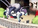 arabia balcony coin group guard palace thief feliscede felid mammal pantherine tiger digital_media_(artwork) shaded