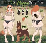 druid duo female feral forest humanoid_pointy_ears magic_user moss norse plant pointy_ears text tree tribal_spellcaster viking witch mossyhuldra mossy canid canine canis dobermann domestic_dog huldra humanoid mammal pinscher absurd_res english_text hi_res