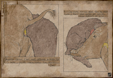 5_toes anal anal_fisting anal_penetration anatomically_correct anatomically_correct_genitalia anatomically_correct_penis animal_genitalia animal_penis anthro anthro_on_feral anthro_on_top anthro_penetrated anthro_penetrating anthro_penetrating_feral anthro_penetrating_male anus armwear armwear_only balls bestiality big_balls big_penis biped bodily_fluids butt carrying_another cheek_horn claws clothing curved_horn deep_fisting dialogue duo elbow_gloves erection feet feral feral_on_bottom feral_penetrated feral_penetrating feral_penetrating_anthro feral_penetrating_male finger_claws fisting fluffy fluffy_tail fur fur_markings genital_fluids genitals gloves hair handwear horn interspecies larger_feral larger_male larger_penetrated latex latex_clothing latex_gloves latex_handwear lifting lifting_another logo long_penis low-angle_view lube lube_in_ass lube_on_trunk lube_string male male/male male_anthro male_feral male_fisted male_fisting male_fisting_male male_on_bottom male_on_feral male_on_top male_penetrated male_penetrating male_penetrating_male mane mane_hair markings medical_checkup medical_examination monotone_inner_ear mostly_nude nude on_bottom on_head on_top paws penetration penis penis_on_face plantigrade precum precum_on_arm precum_on_head precum_squirt proboscis_(anatomy) prostate_exam prostate_stimulation quadruped raised_tail rear_view sex short_ears short_fur short_horn short_tail side_view simple_background sitting size_difference slightly_chubby slightly_chubby_anthro slightly_chubby_male small_ears small_horn small_tail small_top_big_bottom smaller_anthro smaller_male smaller_penetrated snout standing tail tail_anus tail_tuft tall text textured_background thick_penis three-quarter_view toe_claws toes trunk_(anatomy) trunk_in_ass tuft tusks ursine_ears ursine_genitalia ursine_penis vein veiny_penis hdyly kuruk_(character) bear brown_bear elephant elephantid grizzly_bear mammal proboscidean ursidae ursine 2026 absurd_res artist_logo artist_name colored_sketch digital_drawing_(artwork) digital_media_(artwork) english_text hi_res signature sketch
