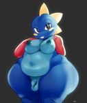 anthro areola balls belly big_belly big_breasts big_butt black_eyes blue_areola blue_balls blue_body blue_nipples breasts buckteeth butt eyelashes flaccid foreskin genitals glistening glistening_belly glistening_body glistening_butt glistening_eyes glistening_skin glistening_thighs grey_background gynomorph huge_butt huge_thighs intersex inverted_nipples light looking_at_viewer multicolored_body narrowed_eyes navel nipples non-mammal_breasts non-mammal_nipples nude orange_arms penis presenting presenting_breasts pupils saggy_balls simple_background slightly_chubby small_penis smile solo spikes spikes_(anatomy) standing teeth text thick_thighs white_pupils white_sclera wide_hips yellow_cheeks yellow_spikes sqoon bubble_bobble mythology square_enix taito bob_(bubble_bobble) bubble_dragon dragon mythological_creature mythological_scalie reptile scalie 2025 artist_name colored dated digital_drawing_(artwork) digital_media_(artwork) digital_painting_(artwork) english_text hi_res lighting painting_(artwork) portrait shaded signature three-quarter_portrait