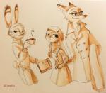 anthro female group male compmq_(artist) disney zootopia jack_savage judy_hopps nick_wilde canid canine fox lagomorph leporid mammal rabbit red_fox true_fox 2016