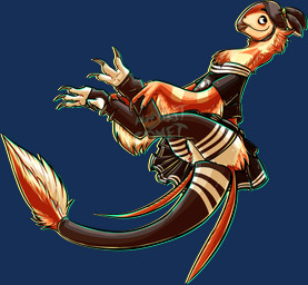 3_fingers 4_toes ambiguous_gender anthro arm_feathers beak bottomwear butt_tuft chinstrap claws clothed clothed_anthro clothing dewclaw eye_bags feathers feet finger_claws fingers furgonomics half-closed_eyes hat head_crest headgear headwear holding_own_leg legwear logo long_tail narrowed_eyes neck_tuft orange_body print_clothing print_shirt print_t-shirt print_topwear shirt simple_background skirt smile solo stripes t-shirt tail tail_sock tail_tuft thigh_highs tired_eyes toe_claws toes topwear transparent_background tuft upskirt conditional_dnp moonlit-comet hemingway_(karlblasphemy) caenagnathid dinosaur feathered_dinosaur feathered_scalie leptorhynchos oviraptorosaur prehistoric_species reptile saurischian scalie theropod 2025 absurd_res alpha_channel artist_logo cel_shading hi_res shaded male_(lore)