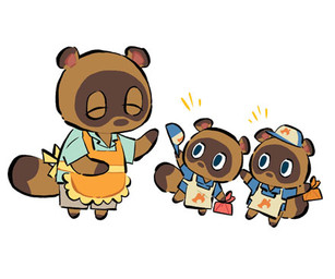 anthro apron blue_eyes bottomwear brown_body brown_fur chibi clothing eyes_closed fur group hat headgear headwear shirt shorts simple_background slightly_chubby topwear white_background 1gusakat animal_crossing nintendo timmy_nook tom_nook_(animal_crossing) tommy_nook canid canine mammal raccoon_dog tanuki 2020 low_res brother_(lore) brothers_(lore) nephew_(lore) sibling_(lore) twins_(lore) uncle_(lore) uncle_and_nephew_(lore)