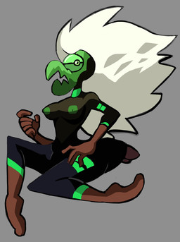 1_eye arthropod_abdomen beak breasts female green_nipples grey_background hair nipples simple_background solo white_hair maximumwarpart cartoon_network steven_universe centipeetle alien alien_humanoid animal_humanoid arthropod arthropod_humanoid corrupted_gem gem_(species) humanoid insect insect_humanoid nephrite_(gem_species) hi_res