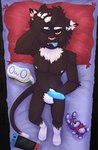 anthro male solo turquoise_penis vr_headset sillywiwi five_nights_at_freddy's nintendo nintendo_switch scottgames bonnie_(fnaf) nyon_katze domestic_cat felid feline felis mammal absurd_res hi_res