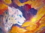 ambiguous_gender blue_eyes cloud eyebrows feral fluffy fur grey_body grey_fur markings outside pink_nose sky smile solo spots spotted_body spotted_fur sun whiskers climbtothestars felid mammal pantherine snow_leopard 2015 dated painting_(artwork) signature traditional_media_(artwork) traditional_painting_(artwork) traditional_watercolor_(artwork) warm_colors watercolor_(artwork)