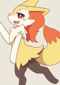 3_fingers ambiguous_anthro ambiguous_gender anthro arm_tuft biped black_body black_fur blush blush_lines cheek_tuft chest_tuft cute_fangs digitigrade dipstick_tail ear_tuft ears_back eyelashes facial_tuft fangs fingers flat_chested fur hip_tuft inner_ear_fluff looking_at_viewer markings multicolored_body multicolored_fur nude_ambiguous nude_anthro on_one_leg open_:3 open_mouth open_smile orange_body orange_eyes orange_fur orange_inner_ear_fluff orange_nose orange_tail_tip pivoted_ears pointy_ears prick_ears shoulder_tuft side_view simple_background smile solo standing tail tail_markings tapering_snout teeth tongue tuft two_tone_tail white_background white_body white_fur yellow_body yellow_fur yellow_tail moduckten nintendo pokemon terner-chan_(moduckten) braixen canid canine generation_6_pokemon mammal pokemon_(species) 2020 cel_shading colored digital_drawing_(artwork) digital_media_(artwork) hi_res portrait shaded three-quarter_portrait