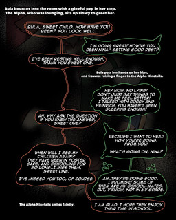 ambiguous_gender dialogue duo female fur hair speech_bubble tan_body tan_fur tan_hair text thevarking nintendo pokemon bula_(thevarking) nina_(thevarking) alpha_pokemon generation_1_pokemon humanoid ivysaur ninetales pokemon_(species) pokemon_humanoid 2026 english_text hi_res story story_in_description female_(lore)