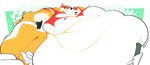 abdominal_bulge accipitrid accipitriform anthro avian beak bird boot_(artist) canid canine canis clothing eagle fat_rolls food fully_inside hat headgear headwear hi_res k.c._wolf_(boot) kansas_city_chiefs male mammal morbidly_obese morbidly_obese_anthro morbidly_obese_male nfl obese obese_anthro obese_male overweight overweight_anthro overweight_male recursive_vore rumbling_stomach solo tail vore wolf