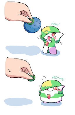before_and_after blush disembodied_hand duo expansion expansion_sound_effect featureless_feet featureless_hands feet female food fruit micro oran_berry plant pokemon_berry simple_background smile white_background melfunnysmell nintendo pokemon gaba_(melfunnysmell) gardevoir generation_3_pokemon humanoid pokemon_(species) hi_res