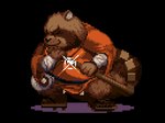 anthro biped black_nose brown_body brown_fur clothed clothing eyes_closed footwear fur kemono male sandals shoes simple_background slightly_chubby solo transparent_background weapon nanadragon4 dragon_quest square_enix canid canine mammal raccoon_dog ronin_raccoon tanuki 2023 4:3 alpha_channel