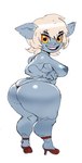 amber_eyes areola big_breasts big_butt biped blue_body blue_nipples blue_skin breasts butt clothed clothing female female_humanoid footwear glistening glistening_body glistening_skin hair high_heels huge_butt huge_hips huge_thighs humanoid_pointy_ears looking_at_viewer looking_back looking_back_at_viewer nipples not_furry open_mouth open_smile pointy_ears rear_view shoes short_hair short_stack simple_background skimpy slightly_chubby slightly_chubby_female slightly_chubby_humanoid smile smiling_at_viewer solo standing teeth thick_thighs thong topless topless_female topless_humanoid underwear white_background white_hair wide_hips tod0231 league_of_legends riot_games tencent tristana_(lol) humanoid yordle 2019 full-length_portrait portrait sketch