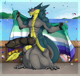 animal_genitalia animal_penis anthro asexual_pride_colors ball_bulge balls big_balls big_penis bisexual_pride_colors cock_vore contiguous_snout erection fangs flag full_balls fur genitals green_body green_fur grey_body grey_fur happy huge_balls huge_penis hyper hyper_balls hyper_genitalia hyper_penis knot knotted_penis lesbian_pride_colors lgbt_pride male male_pred muscular muscular_male nonbinary_pride_colors orange_lesbian_pride_colors pansexual_pride_colors pawpads paws penile penis pride_colors rainbow_pride_colors smile solo tail tail_tuft teeth transgender_pride_colors tuft vincian_pride_colors vore yellow_body yellow_fur fillinek brom_(sahurus) sergal absurd_res hi_res
