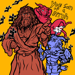 2_horns anthro armor armpit_hair beard belt big_hair body_hair bottomwear bracers breasts candle chest_hair clothed clothing convenient_censorship crossed_legs curved_horn dialogue digitigrade eyebrows eyelashes facial_hair fangs female fire floating frown fur gesture group hair hand_gesture hand_on_hip hands_behind_head horn lips long_hair looking_at_viewer male muscular muscular_anthro muscular_male narrowed_eyes nude open_mouth pointing pointing_at_viewer profanity raised_arms robe scowl sexist_slur shorts slur small_breasts smile standing teeth text wittless-pilgrim jojo's_bizarre_adventure menacing_(meme) bovid caprine demon goat human mammal 2021 detailed digital_drawing_(artwork) digital_media_(artwork) hi_res japanese_text meme signature watermark