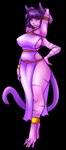 4_arms animal_tail arms_above_head big_breasts black_hair breasts cat_tail clothing feet female hair looking_at_viewer multi_arm multi_limb prehensile_feet purple_eyes purple_hair short_hair simple_background solo standing stripes toes transparent_background flittermilk kat_(aabsurdity) animal_humanoid cat_humanoid felid felid_humanoid feline feline_humanoid humanoid mammal mammal_humanoid 2015 alpha_channel digital_media_(artwork) full-length_portrait hi_res portrait