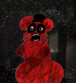 anthro big_breasts big_butt blood bodily_fluids breasts butt creepy_face female gore idfk_why_i_did_this_lol open_mouth red_body solo thick_thighs chaoticdream creepypasta five_nights_at_freddy's scottgames zajcu37_archiv bloodbear_(zajcu37_archiv) freddy_(fnaf) bear mammal