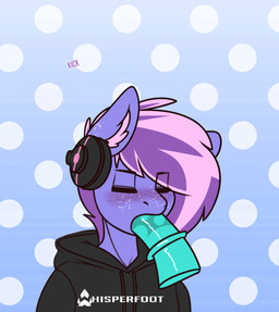 anthro blush clothed clothing dildo disembodied_penis dotted_background eyes_closed freckles genitals hair male oral pattern_background penis sex_toy simple_background solo text conditional_dnp whisperfoot hasbro my_little_pony berry_frost fan_character equid equine mammal 2019 2d_animation animated animated_gif digital_media_(artwork) english_text hi_res motion_tweening short_playtime