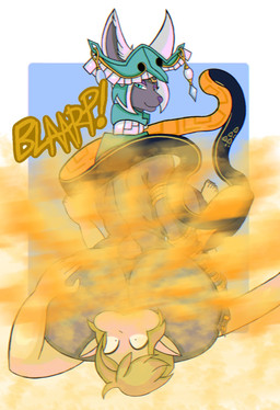 anal anthro duo fart fart_cloud fart_fetish farting_in_mouth farting_on_face female forced forced_rimming human_on_anthro interspecies male male/female male_rimming male_rimming_female oral rimming rimming_female sex slave stink_fumes submissive submissive_male zaemonbrap nintendo tears_of_the_kingdom the_legend_of_zelda link mineru human hylian mammal zonai hi_res
