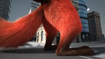 anthro building butt city feet fluffy fluffy_tail fur hand_behind_back macro male nude orange_body orange_fur solo tail rayverak disney zootopia nick_wilde canid canine fox mammal red_fox true_fox 3d_(artwork) digital_media_(artwork)