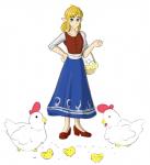 bangs blonde_hair blue_eyes clothed clothing crossdressing dress egg femboy feral footwear group hair high_heels looking_at_viewer male pumps red_clothing red_footwear red_high_heels shoes simple_background smile solo_focus white_background sealguy nintendo the_legend_of_zelda link avian bird chicken galliform gallus_(genus) humanoid hylian phasianid 2018 digital_media_(artwork) hi_res