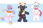 ambiguous_gender anthro clean_diaper clothed clothing diaper group male simple_background smile tail trio wearing_diaper young young_anthro kibacpup billie_bust_up cult_of_the_lamb deltarune massive_monster_(studio) undertale_(series) billie_(billie_bust_up) lamb_(cult_of_the_lamb) ralsei bovid caprine goat mammal sheep digital_media_(artwork) nonbinary_(lore)