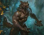 5_fingers anthro biceps black_lips brown_body brown_fur claws fangs finger_claws fingers forest forest_background front_view fur lips male muscular nature nature_background nipples nude open_mouth painterly pecs plant solo standing tail teeth tree vein veiny_muscles whiskers taran_fiddler mythology canid canine canis mammal mythological_canine mythological_creature werecanid werecanine werecreature werewolf wolf 2024 5:4 digital_media_(artwork) hi_res signature