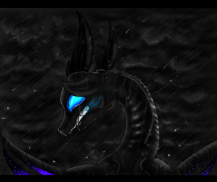 blue_eyes cosmic_wings female horn membrane_(anatomy) membranous_wings nude outside raining solo teeth wings plaguedogs123 european_mythology mythology dragon mythological_creature mythological_scalie scalie western_dragon wyvern hi_res