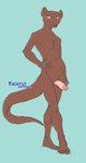 5_fingers 5_toes anthro athletic athletic_anthro athletic_male balls blush brown_body brown_fur erection feet fingers fur genitals hand_on_hip hand_on_own_hip humanoid_feet humanoid_genitalia humanoid_hands humanoid_penis looking_at_viewer male navel nipples nude pecs penis plantigrade pose slim solo standing toes thorso_the_vile beastars kai_(beastars) herpestid mammal mongoose 2021 full-length_portrait pinup portrait signature