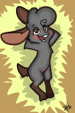 female feral penny_bunny plant pose solo toony vickttor93 lagomorph leporid mammal rabbit pinup