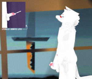 anthro circumcised circumcision_scar ejaculation fur genital_scar genitals low_poly male masturbation penis scar shaking side_view solo tail tempehnis text white_body white_fur window tempehenis mau_makan_apa jaya_utomo_(mau_makan_apa) canid canine fox mammal 3d_(artwork) blender_(artwork) blender_eevee_(artwork) digital_media_(artwork) english_text