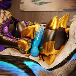 alternative_fashion animal_genitalia animal_penis anthro anthro_on_anthro balls biped black_body black_boots black_clothing black_footwear black_fur blue_body blue_fur blue_penis bodily_fluids bootjob boots canine_genitalia canine_penis claws clothed clothing cum cum_dripping_from_penis cum_on_boots cum_on_clothing cum_on_footwear cum_on_penis cum_on_shoes depth_of_field dominant duo erection feet flat_balls foot_fetish foot_focus foot_play footjob footwear fur furniture genital_fluids genitals gloves golden_body goth goth_boots grey_body grey_fur hair handwear hindpaw inside knot leather leather_boots leather_clothing leather_footwear legwear living_room male male/male multicolored_body nude on_sofa open_mouth orgasm paws penile penis purple_body purple_fur reflection sex shoejob shoes sitting sitting_on_sofa slim slim_anthro slim_male slim_sub smile sofa submissive submissive_male tail white_body white_fur yellow_body yellow_fur dragonplayer dragonplayer_(character) talon_(talondragon) canid canine canis fox hybrid jex mammal rexouium 1:1 3d_(artwork) absurd_res blender_(artwork) blender_cycles_(artwork) digital_media_(artwork) hi_res