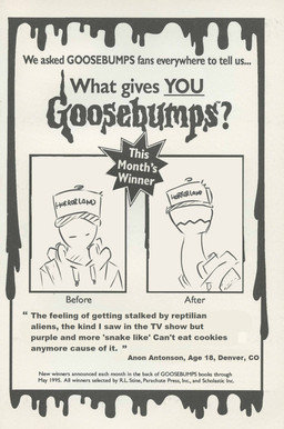 after_transformation clothing hat headgear headwear jacket male text topwear spinater goosebumps anon creep!anon creep_(goosebumps) human lizard mammal reptile scalie english_text hi_res monochrome
