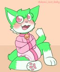 anthro bdsm bell bell_collar blush bondage bound clean_diaper clothed clothing collar diaper looking_up male restraints sitting solo straitjacket wearing_diaper demi_isnt domestic_cat felid feline felis mammal hi_res